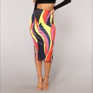 Bodycon Midi Pencil Skirt